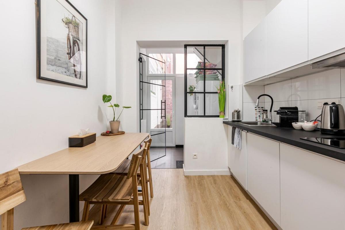 Cosy Appartement Met Tuin In Centrum Antwerpen Gratis Parking Free Parking! Dış mekan fotoğraf