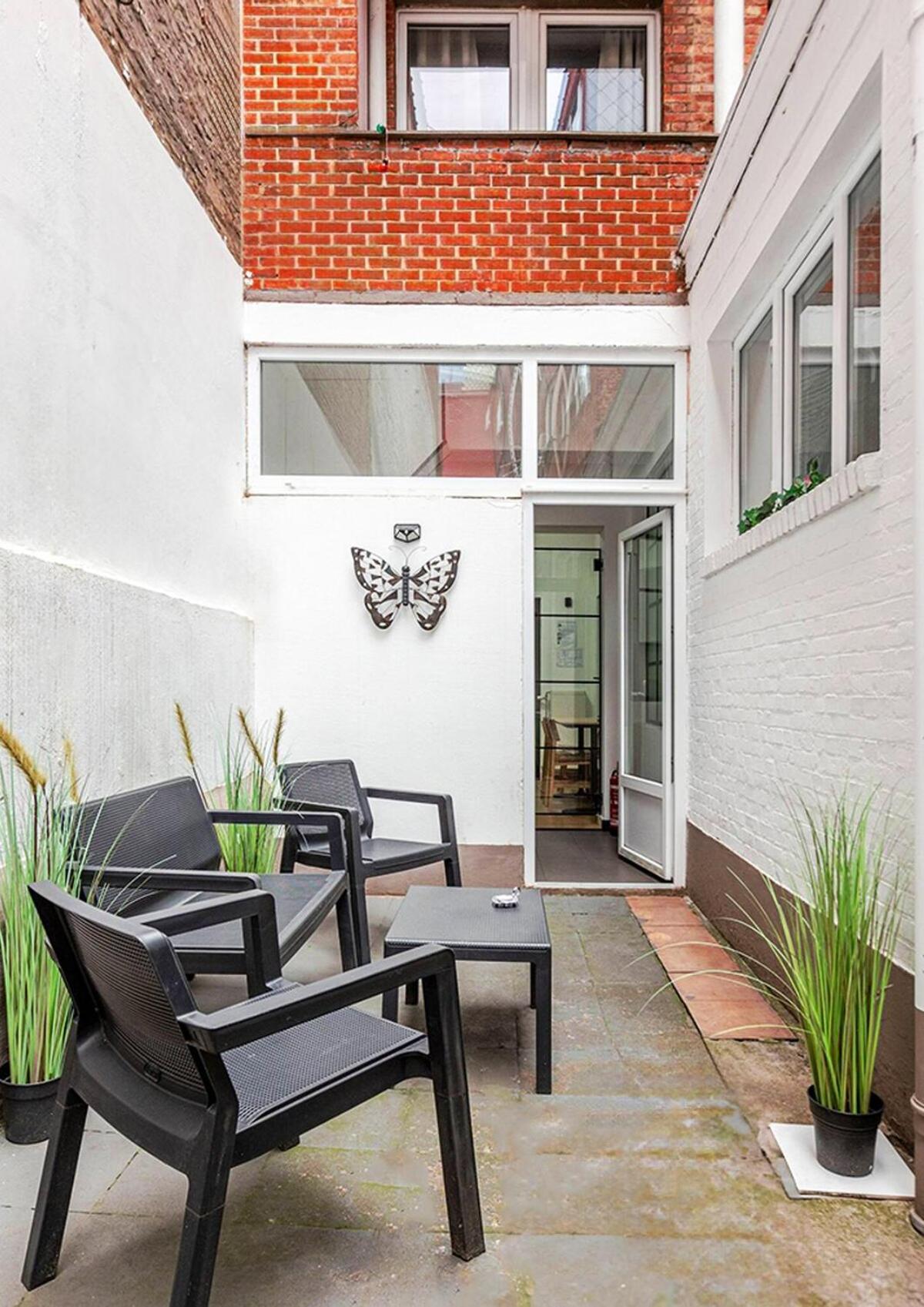 Cosy Appartement Met Tuin In Centrum Antwerpen Gratis Parking Free Parking! Dış mekan fotoğraf